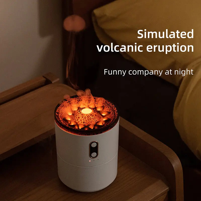 Volcanic Flame Aroma Essential Oil Diffuser USB Portable Jellyfish Air Humidifier Night Light Lamp Fragrance Humidifier - Unique Unique Unique Volcanic Flame Aroma Essential Oil Diffuser USB Portable Jellyfish Air Humidifier Night Light Lamp Fragrance Humidifier