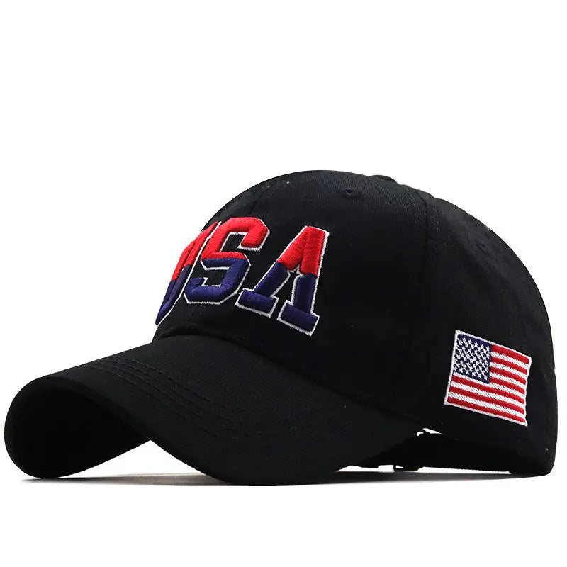 Letter USA Embroidery Baseball Cap Couple Outdoor - Unique Unique Unique Letter USA Embroidery Baseball Cap Couple Outdoor