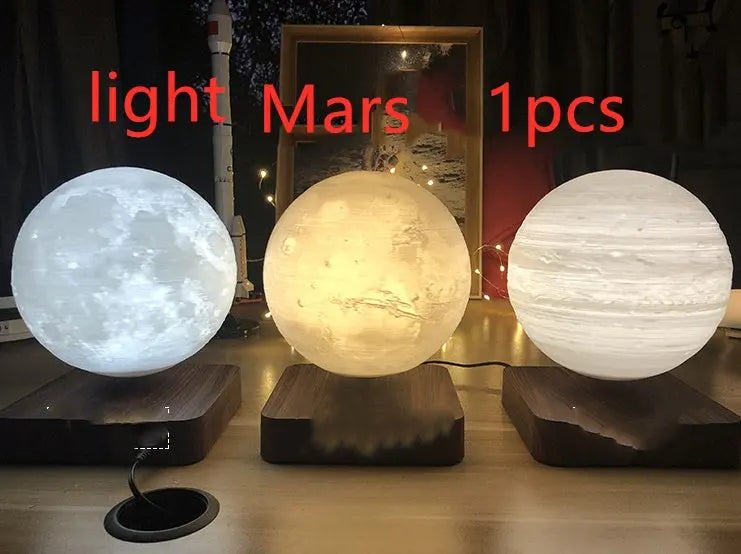 Magnetic Levitation Table Lamp Moon Light 3D Printing Planet Night Light - Unique Unique Unique Magnetic Levitation Table Lamp Moon Light 3D Printing Planet Night Light