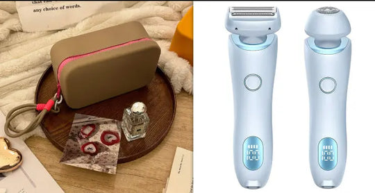 2 In 1 Hair Removal Epilator USB Rechargeable Trimmer Women Body Razor Face Leg Armpit Bikini Hand Pubic Shaver Hair Remover - Unique Unique Unique 2 In 1 Hair Removal Epilator USB Rechargeable Trimmer Women Body Razor Face Leg Armpit Bikini Hand Pubic Shaver Hair Remover