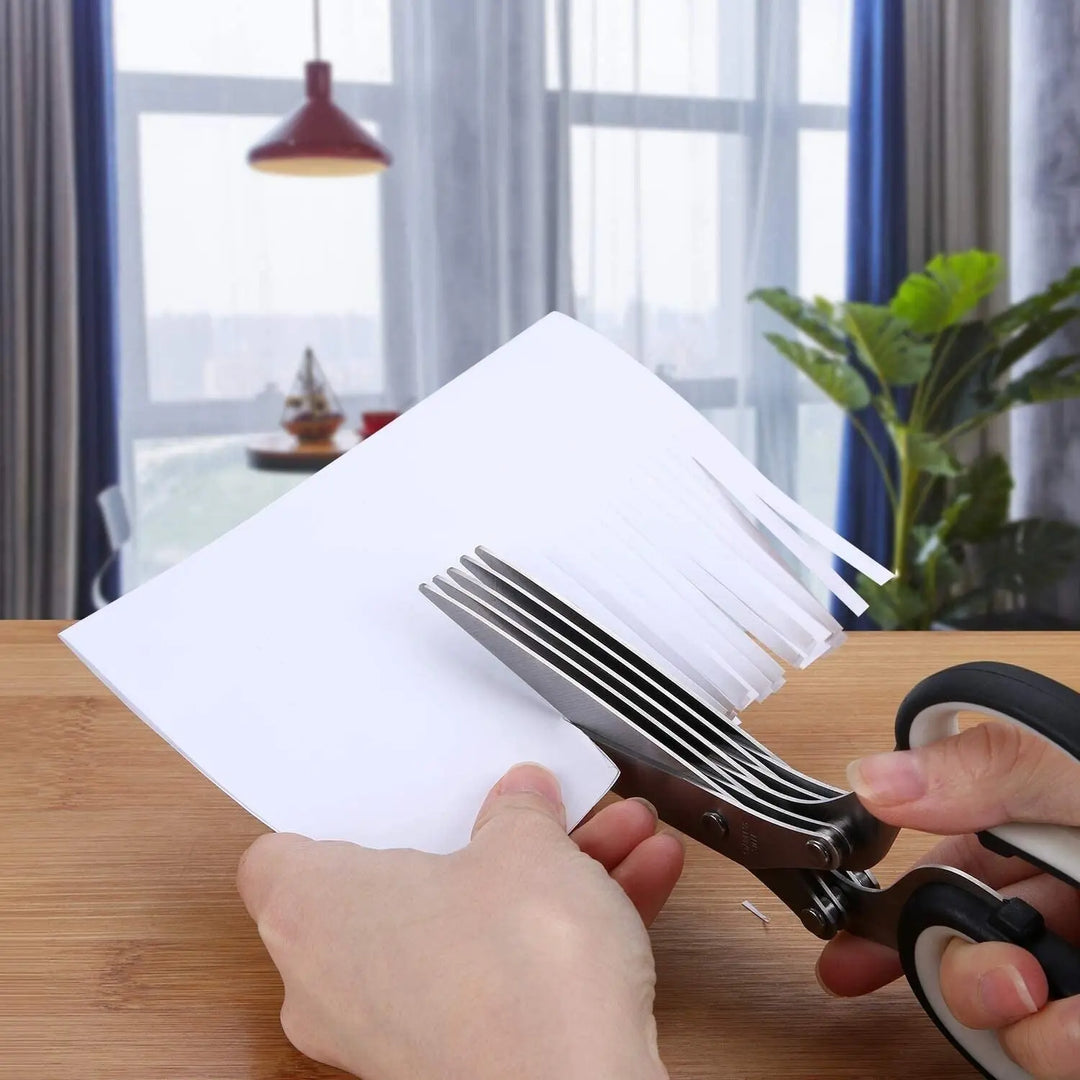 Herb Scissors With Multi Blades Stainless Steel Fast Cutting Shear Kitchen Tool - Unique Unique Unique Herb Scissors With Multi Blades Stainless Steel Fast Cutting Shear Kitchen Tool