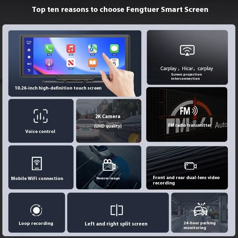 Car Smart Screen Carplay Driving Recorder Navigation - Unique Unique Unique Car Smart Screen Carplay Driving Recorder Navigation