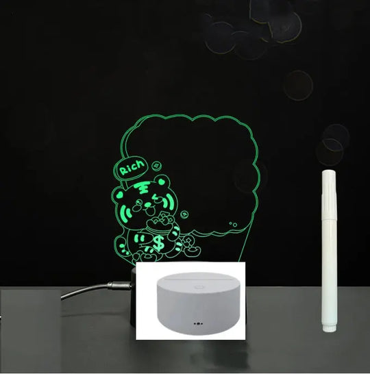 3D Acrylic Board Handwriting Message Board LED Light Unique