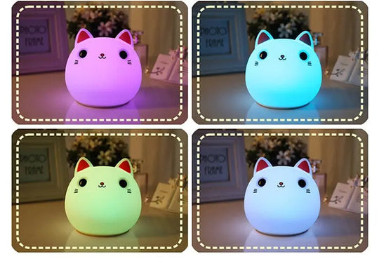 Cute Cat Silicone LED Lamp - Unique Unique Unique Cute Cat Silicone LED Lamp
