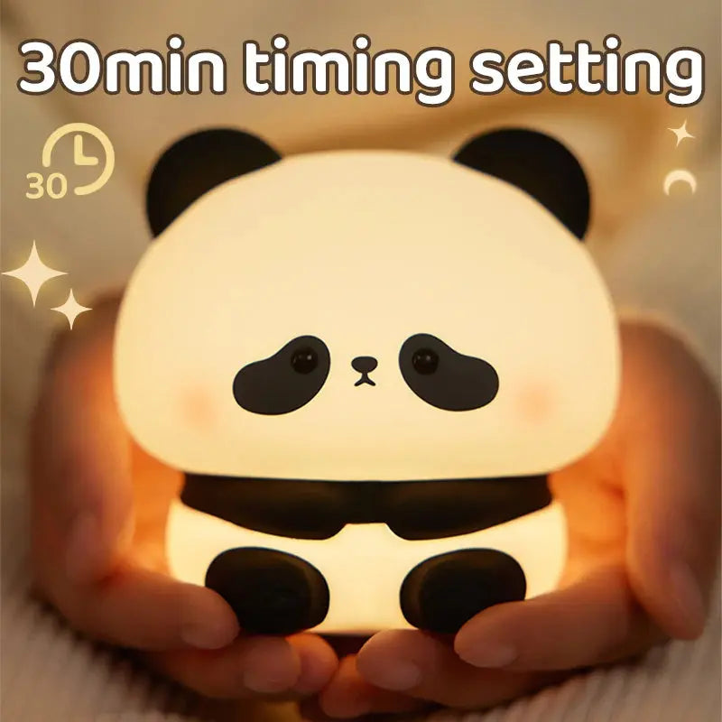 Panda LED Night Light Cute Silicone Night Light USB Rechargeable Touch Night Lamp Bedroom Timing Lamp Decoration Children's Gift Home Decor - Unique Unique Unique Panda LED Night Light Cute Silicone Night Light USB Rechargeable Touch Night Lamp Bedroom Timing Lamp Decoration Children's Gift Home Decor