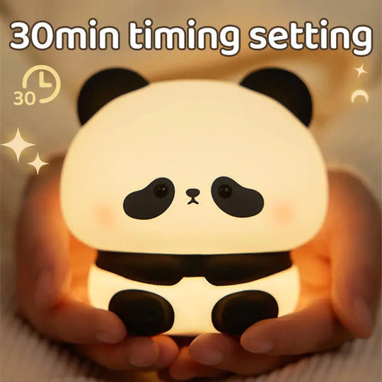 Panda LED Night Light Cute Silicone Night Light USB Rechargeable Touch Night Lamp Bedroom Timing Lamp Decoration Children's Gift Home Decor - Unique Unique Unique Panda LED Night Light Cute Silicone Night Light USB Rechargeable Touch Night Lamp Bedroom Timing Lamp Decoration Children's Gift Home Decor