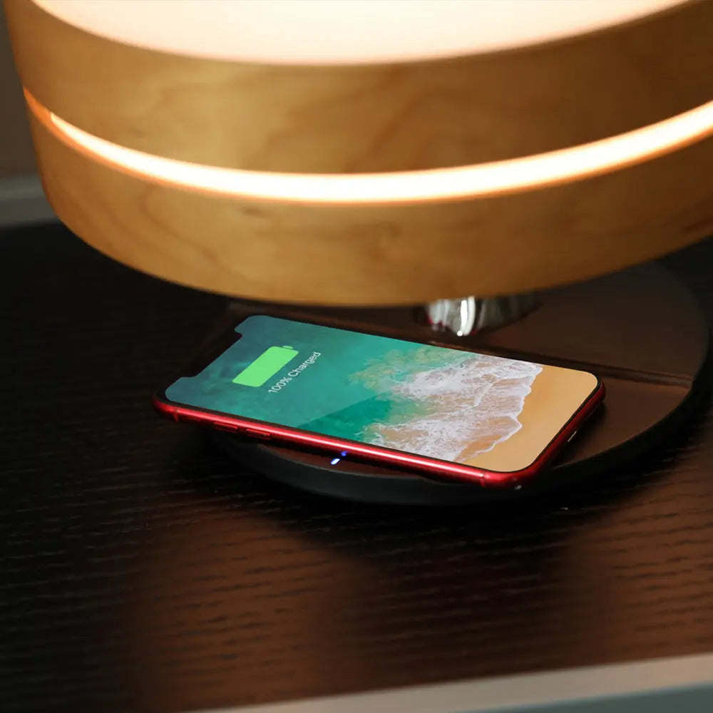 Round Intelligent Music Bluetooth Speaker Bed Lamp WiFi Circle Tree Of Led Light Wireless Charging For Living Room - Unique Unique Unique Round Intelligent Music Bluetooth Speaker Bed Lamp WiFi Circle Tree Of Led Light Wireless Charging For Living Room