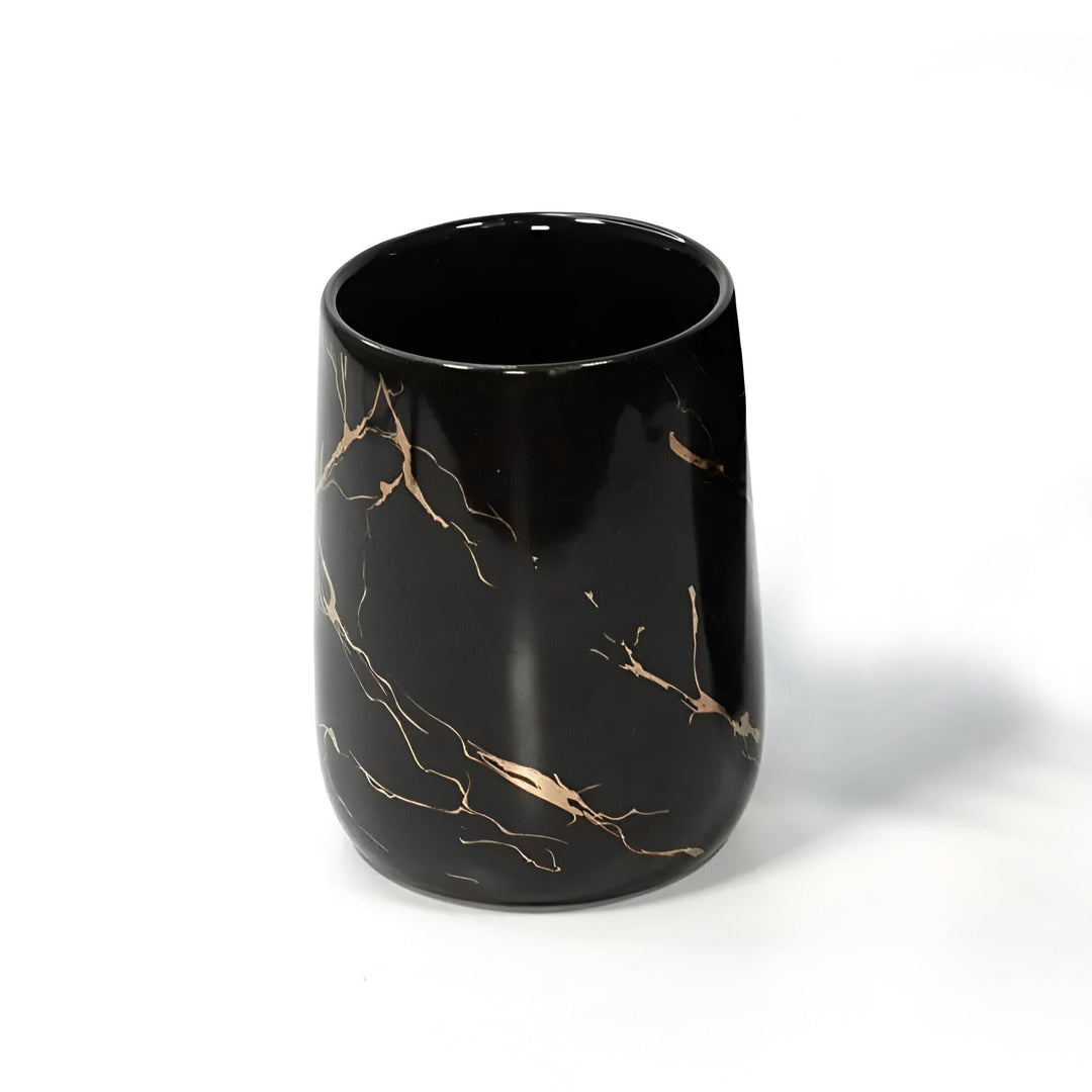 Premium Ceramic Bathroom Accessory Set | 4-Piece Spa-Inspired Bath Décor Collection