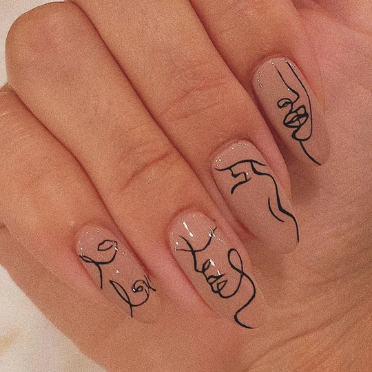 Wear Nail Products Fake Patches Waterproof Detachable - Unique Unique Unique Wear Nail Products Fake Patches Waterproof Detachable