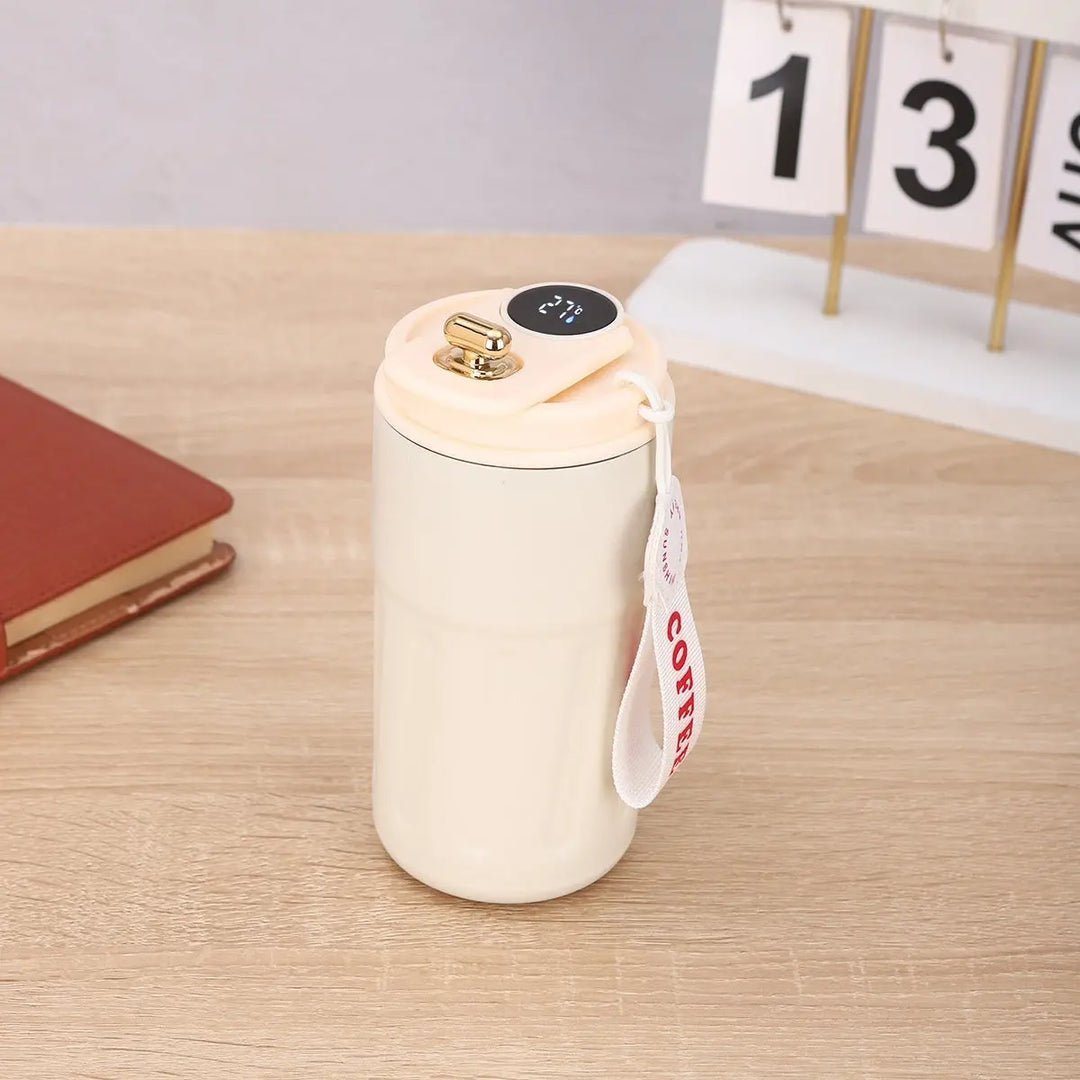 Smart Digital Thermal Bottle Portable Coffee Mug Stainless Steel Water Bottle In-Car Insulated Cup Keep Cold Vacuum Flasks 450ml - Unique Unique Unique Smart Digital Thermal Bottle Portable Coffee Mug Stainless Steel Water Bottle In-Car Insulated Cup Keep Cold Vacuum Flasks 450ml