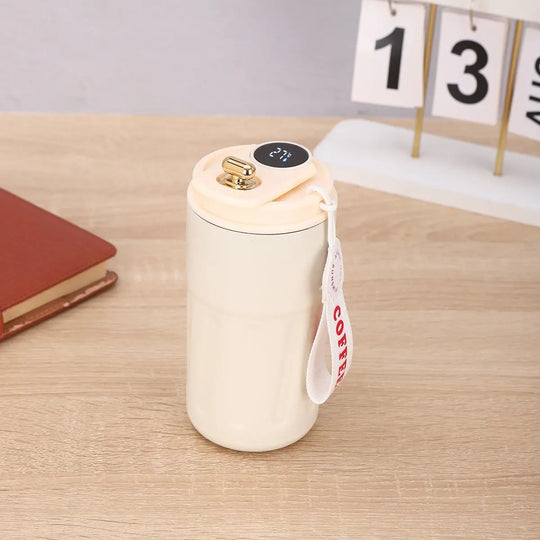 Smart Digital Thermal Bottle Portable Coffee Mug Stainless Steel Water Bottle In-Car Insulated Cup Keep Cold Vacuum Flasks 450ml - Unique Unique Unique Smart Digital Thermal Bottle Portable Coffee Mug Stainless Steel Water Bottle In-Car Insulated Cup Keep Cold Vacuum Flasks 450ml