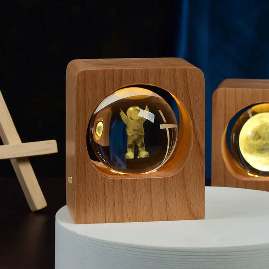 Beech Crystal Ball Night Light 3D Laser Engraving Elk Jellyfish LED Nightlights USB Dimmable Lamp For Bedroom Decoration Gifts Home Decor - Unique Unique Unique Beech Crystal Ball Night Light 3D Laser Engraving Elk Jellyfish LED Nightlights USB Dimmable Lamp For Bedroom Decoration Gifts Home Decor