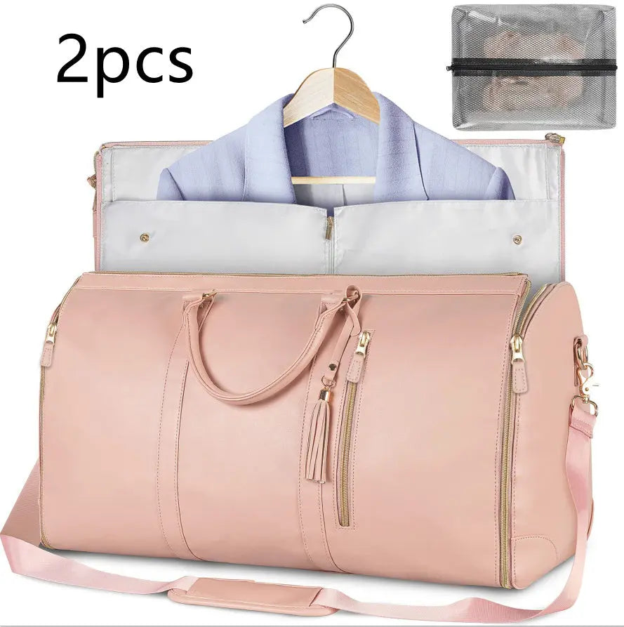 Large Capacity Travel Duffle Bag Women's Handbag Folding Suit Bag Waterproof Clothes Totes Unique