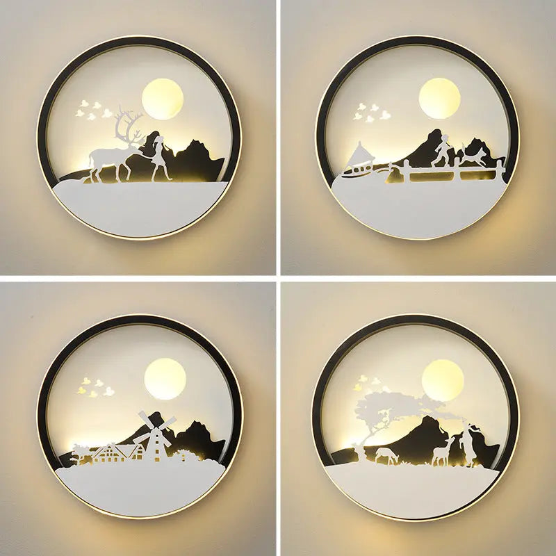 Wall Lamp Bedroom Modern Minimalist Creative Background - Unique Unique Unique Wall Lamp Bedroom Modern Minimalist Creative Background