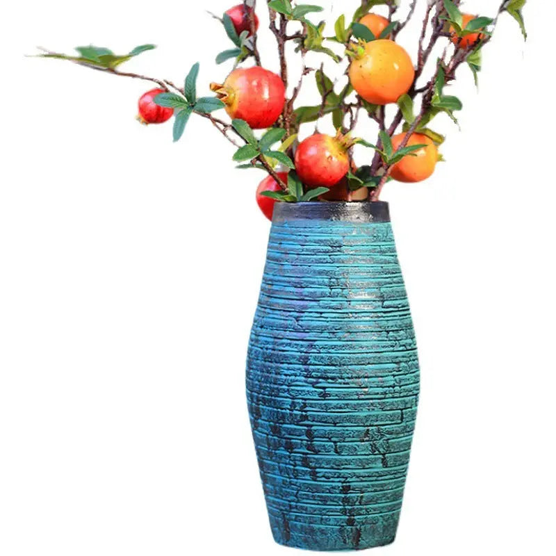 Ceramic Old Vases In The Living Room With Dried Flowers - Unique Unique Unique Ceramic Old Vases In The Living Room With Dried Flowers