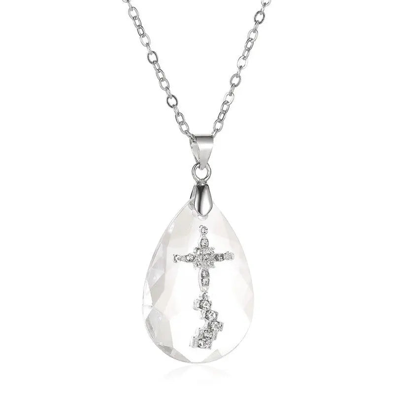 Simple Temperament Wild Drop Pendant Necklace - Unique Unique Unique Simple Temperament Wild Drop Pendant Necklace
