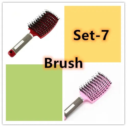 Hairbrush Anti Klit Brushy Haarborstel Women Detangler Hair Brush Bristle Nylon Scalp Massage  Teaser Hair Brush Comb Unique