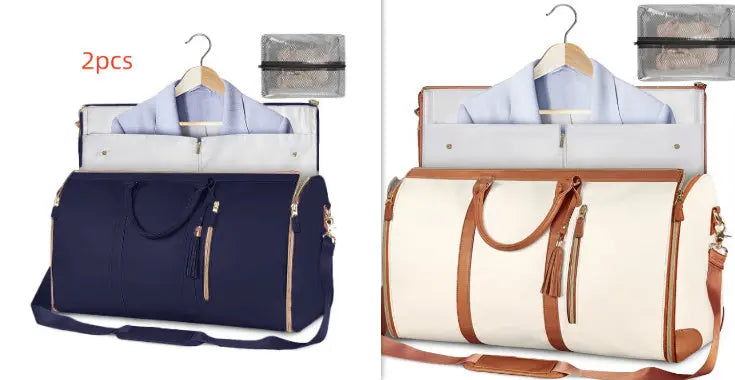 Large Capacity Travel Duffle Bag Women's Handbag Folding Suit Bag Waterproof Clothes Totes Unique