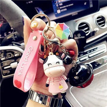 Korean Creative Trending Cute Cow Keychain Girl Heart Cartoon Doll Key Chain Simple Children Gift - Unique Unique Unique Korean Creative Trending Cute Cow Keychain Girl Heart Cartoon Doll Key Chain Simple Children Gift