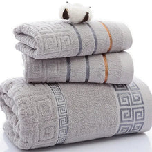 Three-piece cotton towel set - Unique Unique Unique Three-piece cotton towel set