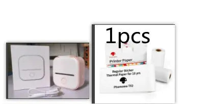 Portable Mini Thermal Label Printer Home Photo Printer Student Wrong Question Printer Bluetooth-compatible Mini Label Printer Price Tag Unique