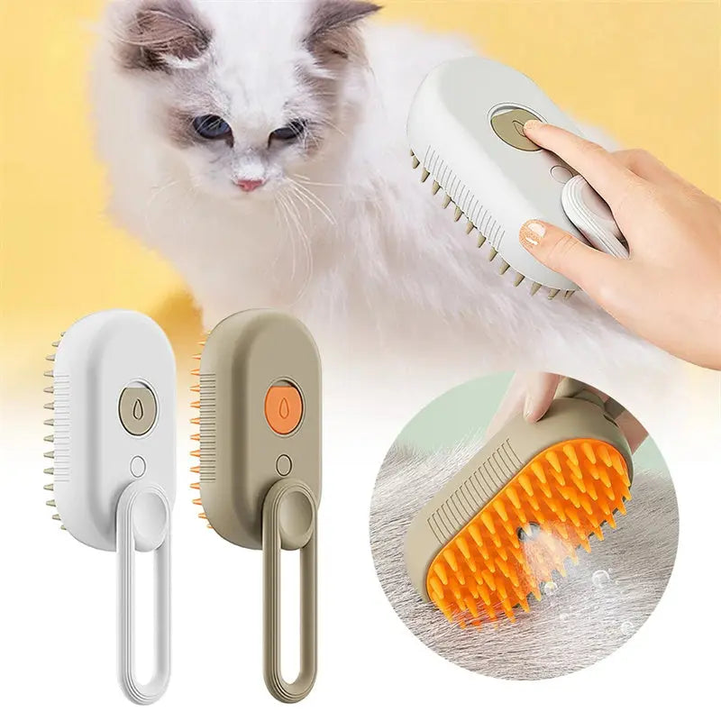 Cat Steam Brush Steamy Dog Brush 3 In 1 Electric Spray Cat Hair Brushes For Massage Pet Grooming Comb Hair Removal Combs Pet Products - Unique Unique Unique Cat Steam Brush Steamy Dog Brush 3 In 1 Electric Spray Cat Hair Brushes For Massage Pet Grooming Comb Hair Removal Combs Pet Products