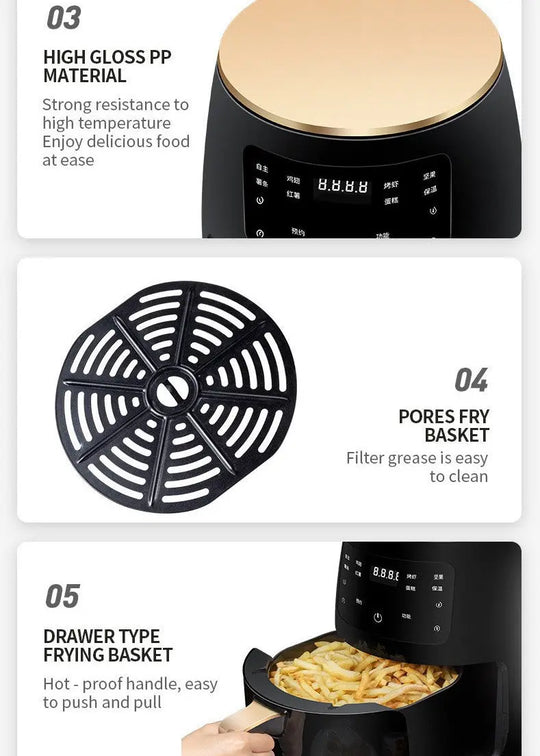 Air Fryer Smart Touch Home Electric Fryer - Unique Unique Unique Air Fryer Smart Touch Home Electric Fryer