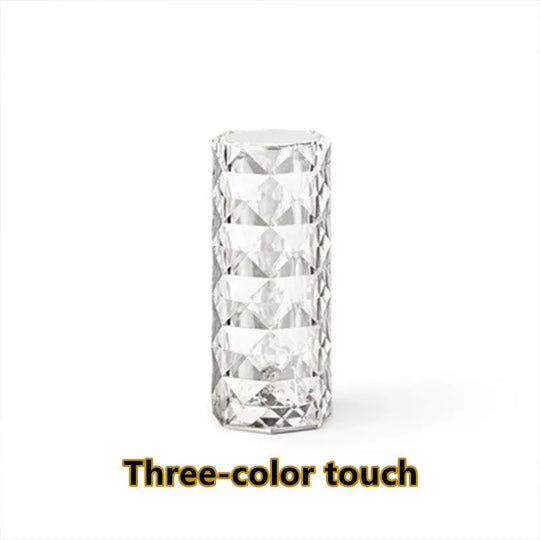 Nordic Crystal Lamp USB Table Lamps Bedroom Touch Dimming Atmosphere Diamond Night Light Rose Projector Lamp Decor - Unique Unique Unique Nordic Crystal Lamp USB Table Lamps Bedroom Touch Dimming Atmosphere Diamond Night Light Rose Projector Lamp Decor