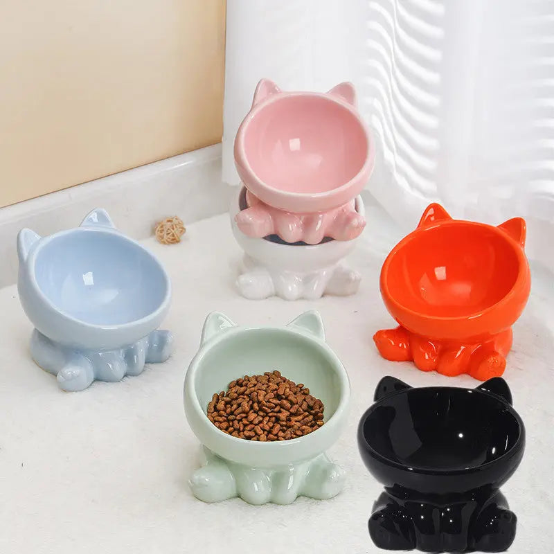 Ceramic Cat Bowl Cat Bowl Cat Food Bowl Neck Guard Oblique Mouth Dog Bowl Pet Bowl - Unique Unique Unique Ceramic Cat Bowl Cat Bowl Cat Food Bowl Neck Guard Oblique Mouth Dog Bowl Pet Bowl