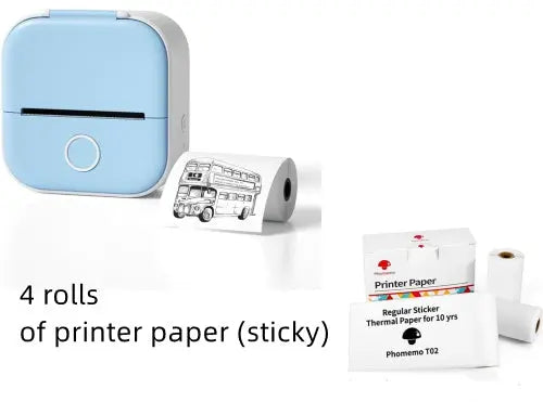Portable Mini Thermal Label Printer Home Photo Printer Student Wrong Question Printer Bluetooth-compatible Mini Label Printer Price Tag Unique