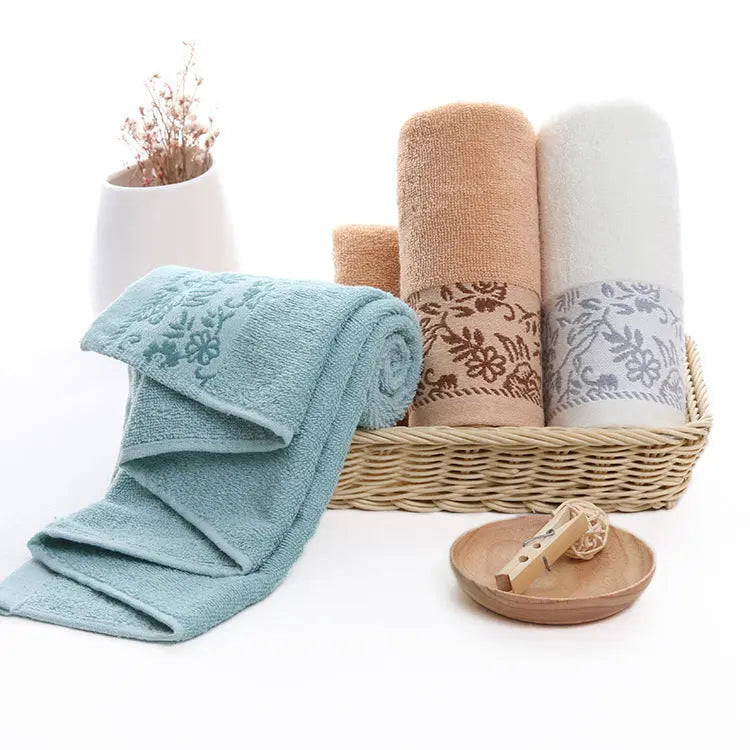 Wisteria flower cotton 32 ply jacquard absorbent towel - Unique Unique Unique Wisteria flower cotton 32 ply jacquard absorbent towel