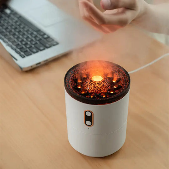 Volcanic Flame Aroma Essential Oil Diffuser USB Portable Jellyfish Air Humidifier Night Light Lamp Fragrance Humidifier - Unique Unique Unique Volcanic Flame Aroma Essential Oil Diffuser USB Portable Jellyfish Air Humidifier Night Light Lamp Fragrance Humidifier