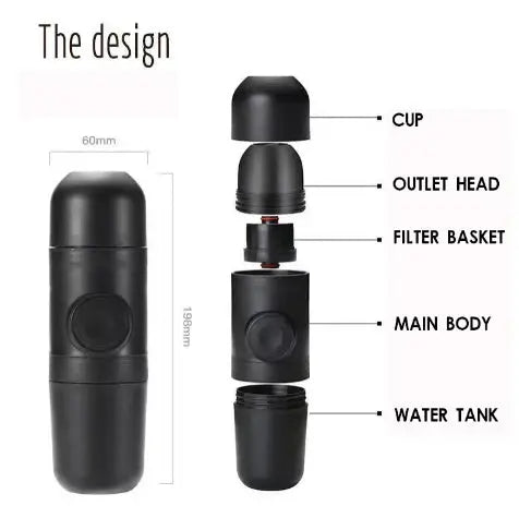 Condensed portable mini coffee machine - Unique Unique Unique Condensed portable mini coffee machine