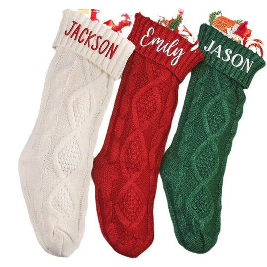 Embroidered Knitted Christmas Socks Decorative Products - Unique Unique Unique Embroidered Knitted Christmas Socks Decorative Products