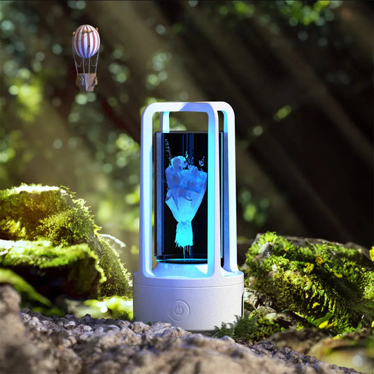 Creative 2 In 1 Audio Acrylic Crystal Lamp And Bluetooth Speaker Valentine's Day Gift Touch Night Lamp - Unique Unique Unique Creative 2 In 1 Audio Acrylic Crystal Lamp And Bluetooth Speaker Valentine's Day Gift Touch Night Lamp