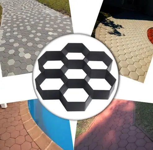 Ultralight diy garden paving mould hexagonal fancy mould - Unique Unique Unique Ultralight diy garden paving mould hexagonal fancy mould