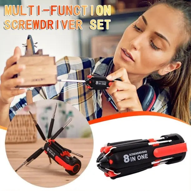 Car Supplies 8 In 1 Screwdriver With LED Flashlight Car Portable Multifunctional Outdoor Tools - Unique Unique Unique Car Supplies 8 In 1 Screwdriver With LED Flashlight Car Portable Multifunctional Outdoor Tools