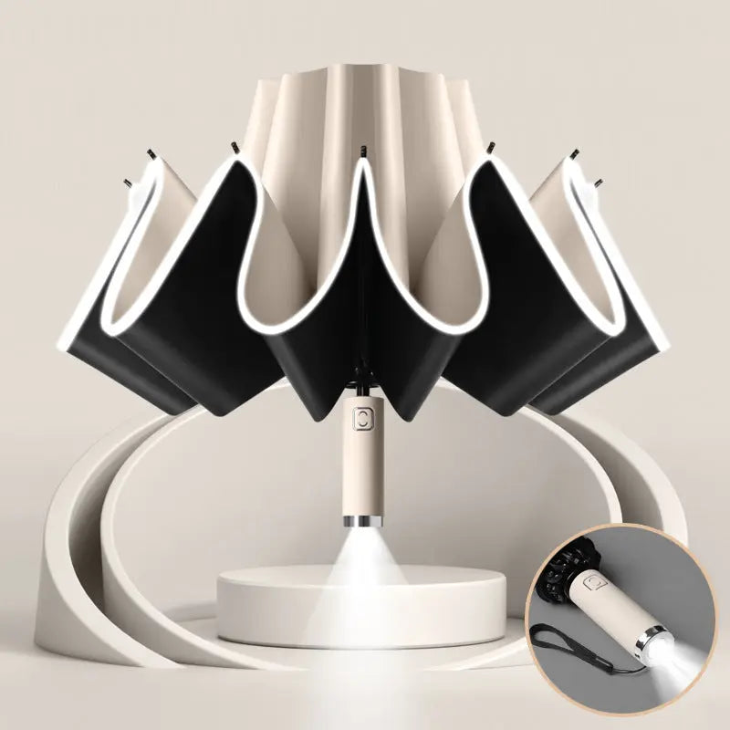 Full-automatic Shrink Rain And Rain Dual-use Thickened Large Car Reverse Sun Protection UV Umbrella - Unique Unique Unique Full-automatic Shrink Rain And Rain Dual-use Thickened Large Car Reverse Sun Protection UV Umbrella