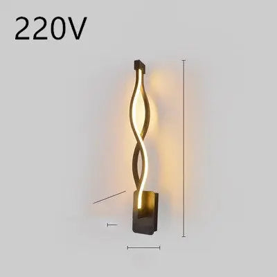 led wall lamp nordic minimalist bedroom bedside lamp Unique