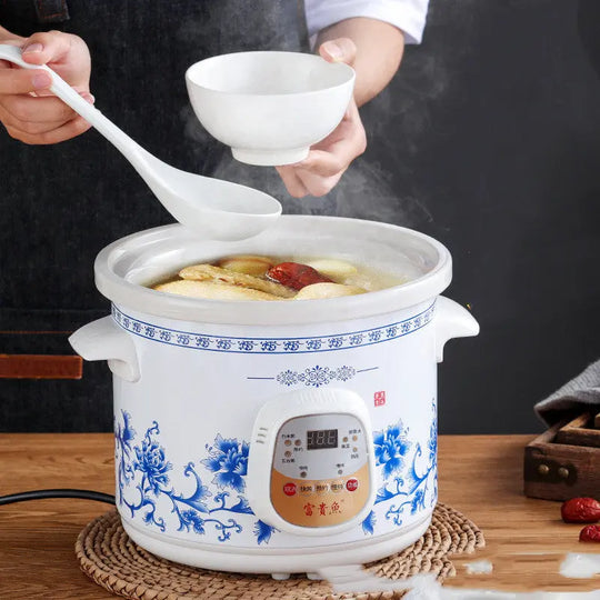 Home White Porcelain Automatic Electric Stew Pot - Unique Unique Unique Home White Porcelain Automatic Electric Stew Pot
