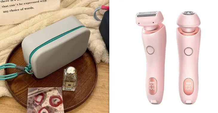 2 In 1 Hair Removal Epilator USB Rechargeable Trimmer Women Body Razor Face Leg Armpit Bikini Hand Pubic Shaver Hair Remover - Unique Unique Unique 2 In 1 Hair Removal Epilator USB Rechargeable Trimmer Women Body Razor Face Leg Armpit Bikini Hand Pubic Shaver Hair Remover