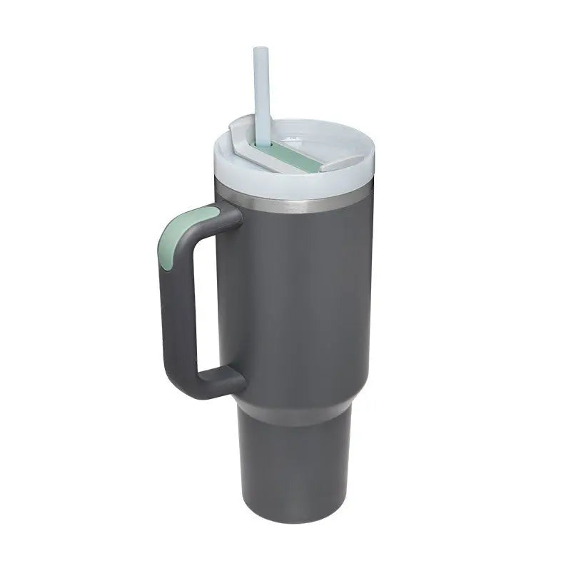 40 Oz Tumbler With Handle Straw Insulated, Stainless Steel Spill Proof Vacuum Coffee Cup Tumbler With Lid Tapered Mug Gifts For Valentine Lover Suitable For Car Gym Office Travel - Unique Unique Unique 40 Oz Tumbler With Handle Straw Insulated, Stainless Steel Spill Proof Vacuum Coffee Cup Tumbler With Lid Tapered Mug Gifts For Valentine Lover Suitable For Car Gym Office Travel