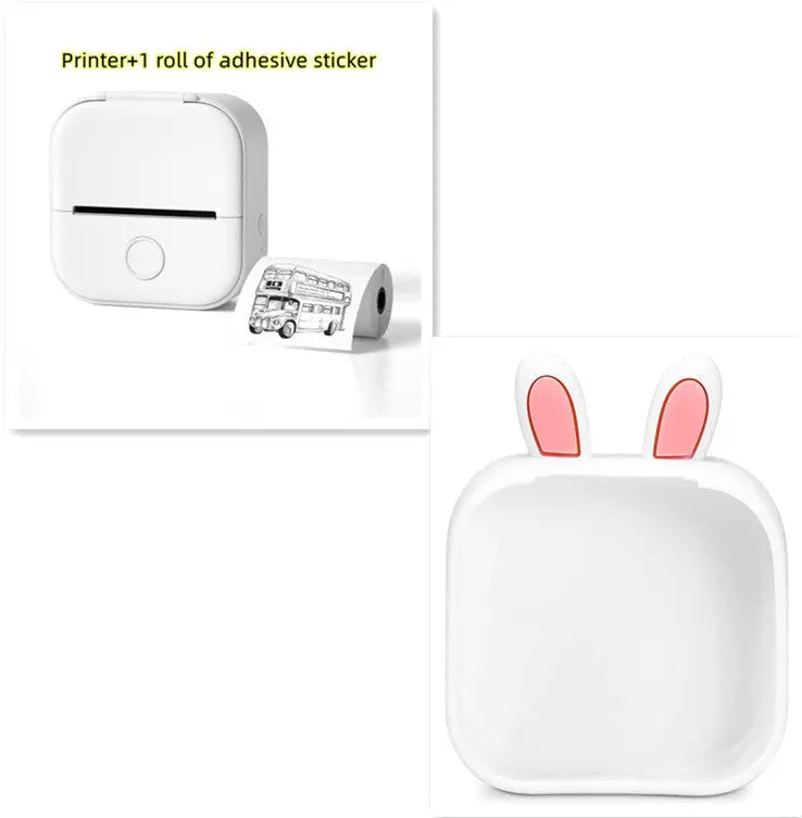 Portable Mini Thermal Label Printer Home Photo Printer Student Wrong Question Printer Bluetooth-compatible Mini Label Printer Price Tag Unique