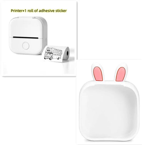 Portable Mini Thermal Label Printer Home Photo Printer Student Wrong Question Printer Bluetooth-compatible Mini Label Printer Price Tag Unique