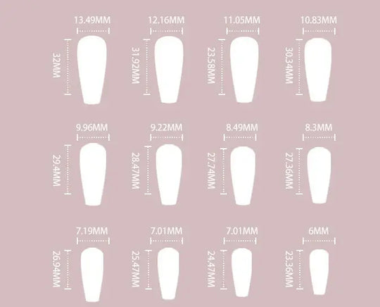 Women's Fashion Finished Product Fake Nails - Unique Unique Unique Women's Fashion Finished Product Fake Nails
