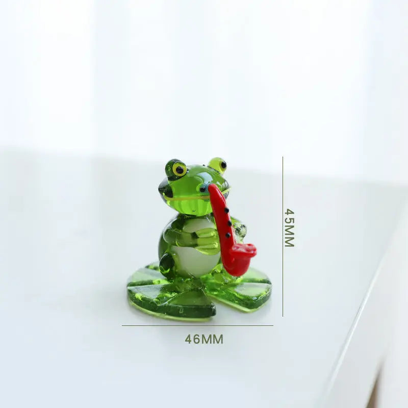 Home Decor Glass Frog Ornament Shape - Unique Unique Unique Home Decor Glass Frog Ornament Shape