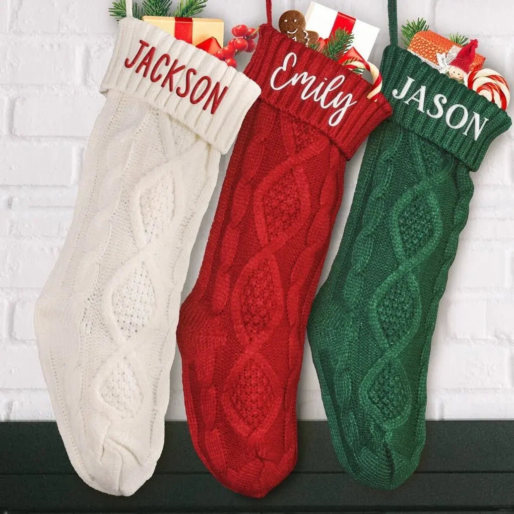 Embroidered Knitted Christmas Socks Decorative Products - Unique Unique Unique Embroidered Knitted Christmas Socks Decorative Products