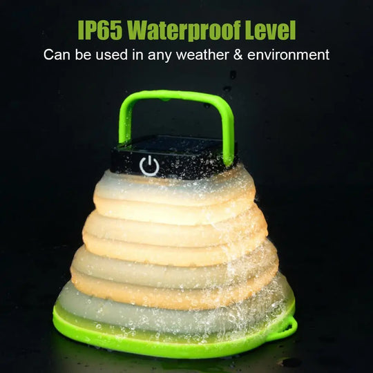 Collapsible Camping Light IP68 Waterproof Solar Foldable Lantern Solar Tent Lighting USB Rechargeable Outdoor Night Tools - Unique Unique Unique Collapsible Camping Light IP68 Waterproof Solar Foldable Lantern Solar Tent Lighting USB Rechargeable Outdoor Night Tools