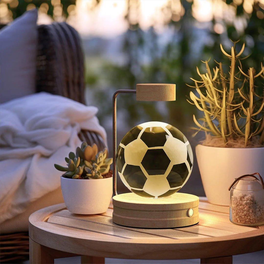 Crystal Ball Cosmic Dinosaur Indoor Night Light USB Power Warm Bedside Light Birthday Gift Night Lamp Unique