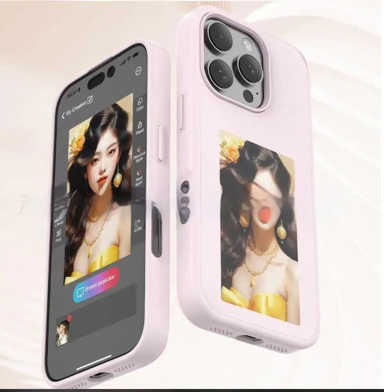 E-ink Screen Phone Case Unlimited Screen Projection Personalized Phone Cover Battery Free New Designer Luxury Phone Case - Unique Unique Unique E-ink Screen Phone Case Unlimited Screen Projection Personalized Phone Cover Battery Free New Designer Luxury Phone Case